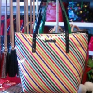 NWT Kate Spade  live colorfully  bon shopper tote